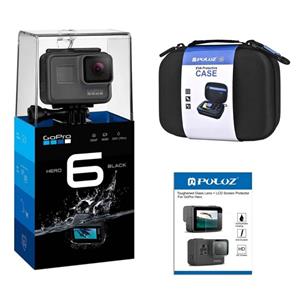 دوربین فیلم برداری ورزشی گوپرو مدل HERO 6 Black همراه با کیف و برچسب محافظ صفحه پلوز
