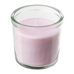 شمع لیوانی آیکیا با رایحه یاس LUGNARE  scented candle in glass, pink