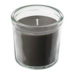 شمع لیوانی آیکیا با رایحه خاکستر چوب 7.5 سانتی متر ENSTAKA Scented candle in glass, Bonfire/grey