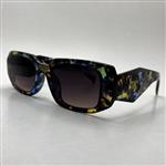 عینک آفتابی پرادا prada ایتالیا دسته سه بعدی رنگ خاص کد 5916 همراه کاور و دستمال 