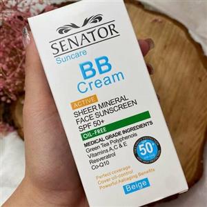 ضدآفتاب سناتور BBکرم SPF 50 مینرال 50 میل