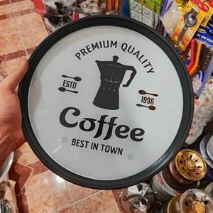 سینی گرد پلاستیکی کفه شیشه ای