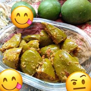 ترشی انبه بحرینی با ادویه عربی وروغن مخصوص ترشی