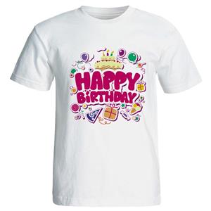 تی شرت زنانه طرح کیک تولد کد 7091 