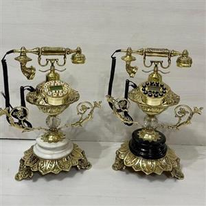 تلفن برنجی پایه سنگی