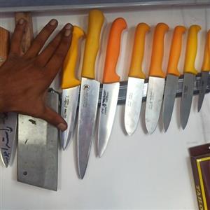 کارد حیدری زرد بلند  کاردزنجان دومی بعد ساطور قبل نارنجی