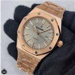 ساعت مچی مردانه ای پی تک موتوره باتری رزگلد صفحه سیلور Audemars Piguet Royal