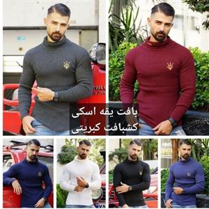پلیور بافت یقه اسکی مردانه جنس اعلا دررنگبندی تصویر فری سایز مناسب وزن 50 تا 78(تمام کش)