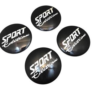 کاپ رینگ فلزی برجسته برچسبی.SPORT EDITION بچه قالپاق اسپورت وارداتی.بسته 4 عددی. سانت 5.50