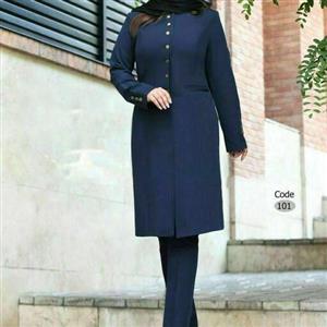 مانتو شلوار  ست اداری با جنس بسیار عالی و سایز بزرگ