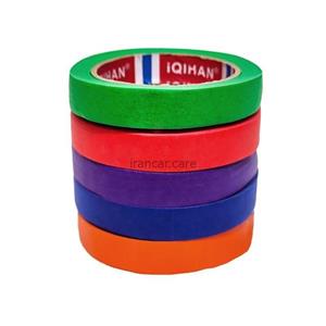 مجموعه 5 عددی نوار چسب کاغذی مخصوص ماسکه خودرو رنگی مدل Egetapes Masking Tape colorful