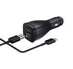 شارژر مخصوص خودرو مشابه اصلی سامسونگ Car Adapter Fast Charge (15W/Dual)  همراه با کابل USB Type-C