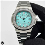 ساعت مردانه پتک فیلیپ تیفانی دور نگین اتوماتیک PATEK PHILIPPE TIFFANY&CO 6711/1A-01