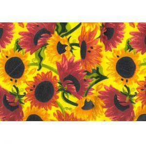 دستمال سفره چاپی 36 × 36 رزین تاژ طرح آفتابگردان 2 تایی