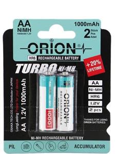 باتری قلمی قابل شارژ اوریون AA