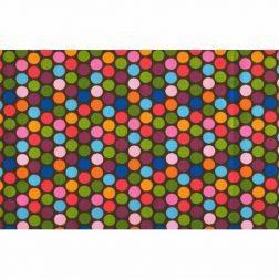 دستمال سفره کتان 36 × 36 رزین تاژ طرح خالدار رنگی Rezin Taj 36 x 36 Colorful Dotted Denim Napkin