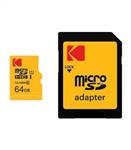 کارت حافظه microSDXC کداک Premium Performance کلاس 10 سرعت 90MBps ظرفیت 64 گیگابایت همراه با آداپتور SD 