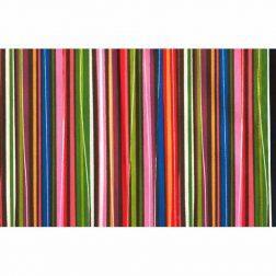 دستمال سفره کتان 36 × 36 رزین تاژ طرح راه راه رنگی Rezin Taj 36 x 36 Colorful Striped Denim Napkin