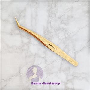 پنس کاشت مژه سر کج 45 درجه ردچری Redcherry شماره R106