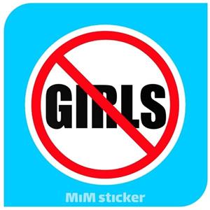 استیکر No girls 