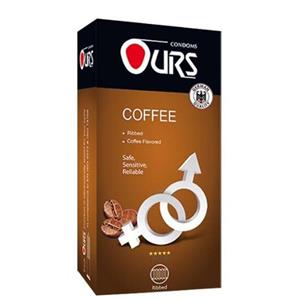 کاندوم اورز مدل coffee بسته 12 عددی Ours Coffee Condoms 12PCS 