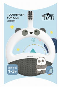 دندان گیر و مسواک مینیسو طرح ما خرسها (پاندا خرسه) We Bare Bears Collection 5.0 Training Toothbrush (panda Bear)