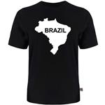 تی شرت آستین کوتاه مردانه نوین نقش طرح Brazil کد AL21
