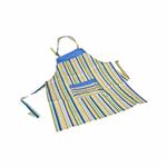 Rezin Taj 58 x 70 Blue Spread Denim Apron