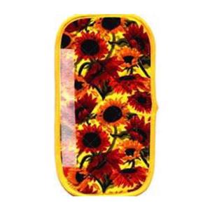 دستگیره یخچال چاپی 30 × 15 رزین تاژ طرح آفتابگردان 2 تایی