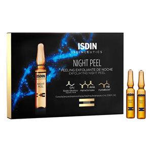 سرم-آمپول لایه بردار گلیکولیک اسید شب ایزدین  Isdinceutics Night Peel 10 ampoules Exfoliating night serum with glycolic acid