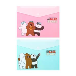 پوشه A4 مینیسو طرح ما خرسها 2 عدد  We Bare Bears- Horizontal File Folder (2 Pack)