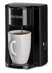 قهوه ساز/قهوه ساز 350 واتی بلک اند دکر 1 فنجان با ظرفیت مخزن آب 124 میلی لیتری با لیوان و خاموش کننده خودکار، برای Drip Expresso Black DCM25N-B5 2 