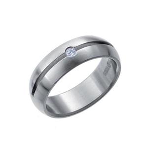 انگشتر استیل الیور وبر مدل احساس 0801L-001 سایز 10 Oliver Weber 0801L-001 Sense Steel Ring Size 10