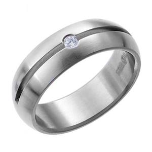 انگشتر استیل الیور وبر مدل احساس 0801L-001 سایز 10 Oliver Weber 0801L-001 Sense Steel Ring Size 10