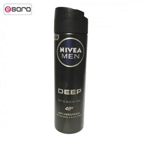 اسپری ضد تعریق مردانه نیوآ مدل DEEP حجم 150 میلی لیتر Nivea Deep Anti-Perspirant Spray 150ml For Men