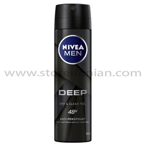اسپری ضد تعریق مردانه نیوآ مدل DEEP حجم 150 میلی لیتر Nivea Deep Anti-Perspirant Spray 150ml For Men