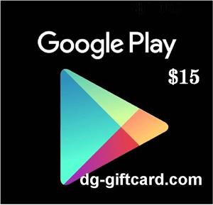 گیفت کارت 15 دلاری گوگل پلی Google Play 15 Dollars Gift Card