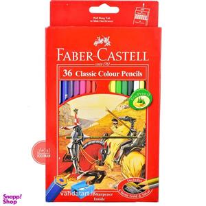 مدادرنگی 36 رنگ  فابرکاستل کلاسیک ساخت کشور اندونزی جعبه مقوایی
