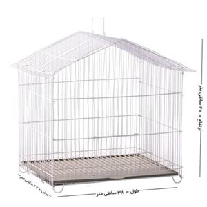 قفس پرنده مدل تاشو سایز متوسط سینی کشویی