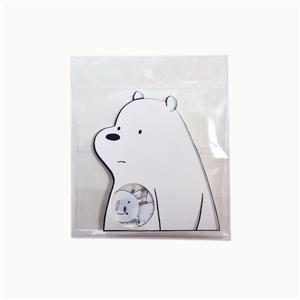 استیکر مینیسو طرح خرس قطبی  We Bare Bears-Character Shaped-Stickers (Ice Bear)