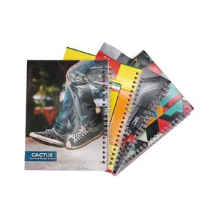 دفتر فانتزی 80 برگ برند نوشتار طرح پترن کاکتوس