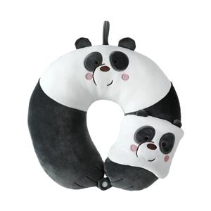 بالشت گردن و چشم بند مینیسو طرح پاندا We Bare Bears Collection 4.0 U-shaped Pillow (Panda)