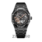 ساعت مچی ای پی صفحه اسکلتون اتوماتیک  Audemars Piguet Skeleton Black