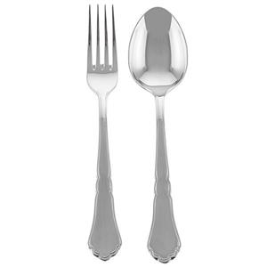 قاشق و چنگال غذاخوری صنایع استیل ایران مدل پاشا رویال براق Sanaye Steel Iran Pasha Royal Mirror Polished Table Fork And Spoon