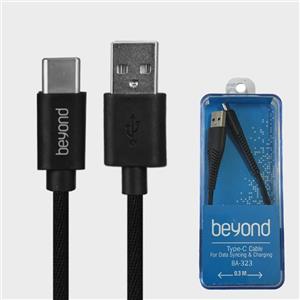 کابل شارژ USB به Type C بیاند مدل BA 323 طول 0.3 متر توان 2 امپر 