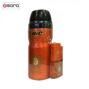 اسپری زنانه بیک مدل 5 حجم 150 میلی لیتر به همراه عطر بیک مدل 5 حجم 7 میلی لیتر