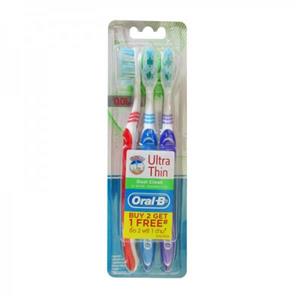 مسواک اورال-بی سری Ultra Thin مدل Dual Clean با برس خیلی نرم بسته 3 عددی -