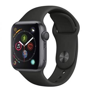 ساعت هوشمند اپل واچ سری 4 مدل 40 میلی متری با بند مشکی و بدنه آلومینیومی خاکستری Apple Watch Series 4 40mm Space Gray Aluminum Case with Black Sport Band