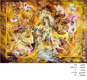 نخ و نقشه تابلو فرش دستبافت  طرح  گرمای عشق  کد۸۸۷
