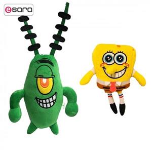 عروسک پلانکتون و باب اسفنجی مدل Spong Bob Family مجموعه 2 عددی